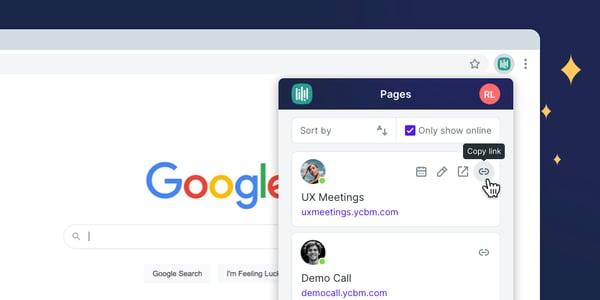 The latest version of YouCanBookMe for Chrome extension