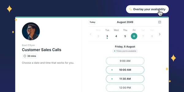 Overlay Availability with YouCanBookMe