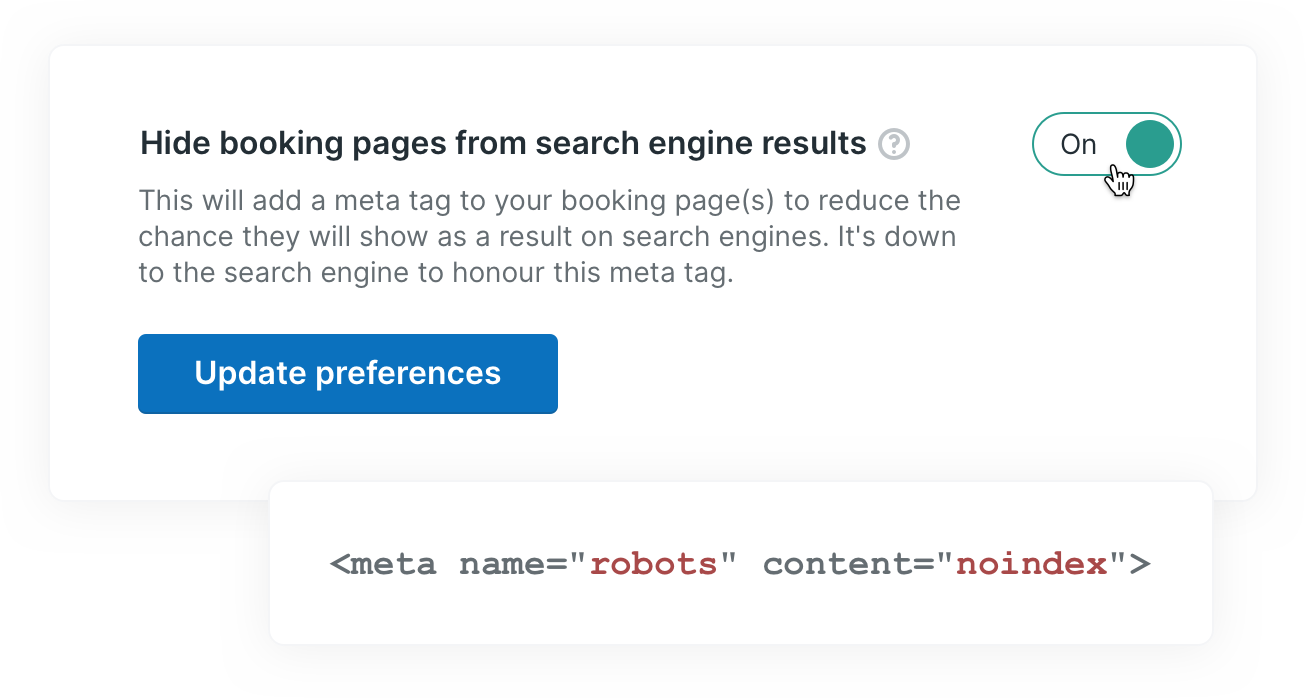 14—Booking Page Visibility