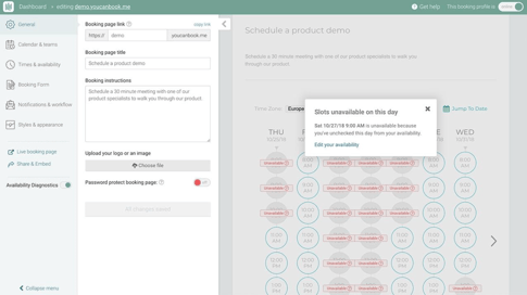 availability diagnotics