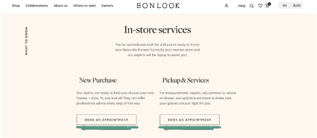 Bonlook booking