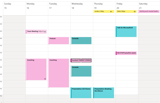 How a coach uses YouCanBook.me Custom Availability feature to make sure that some types of bookings only happen at specific times-1