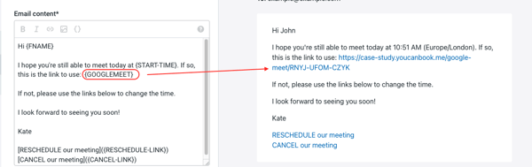 How to create unique meetings links with YouCanBook.me